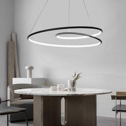 Creative Circles Stepless Dimming LED Nordic Chandelier Pendant Lights