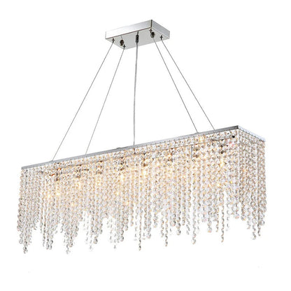 Adena Crystal Tassel Dining Room Chandelier