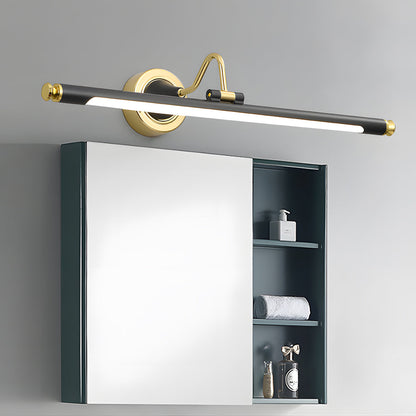 Gold and Black Rotatable Linear Vintage LED Bathroom Vanity Light