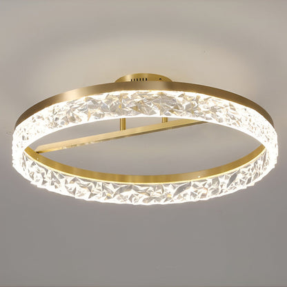 Minimalist Round LED 60W Gold Modern Ceiling Lamp Flush Mount Lighting