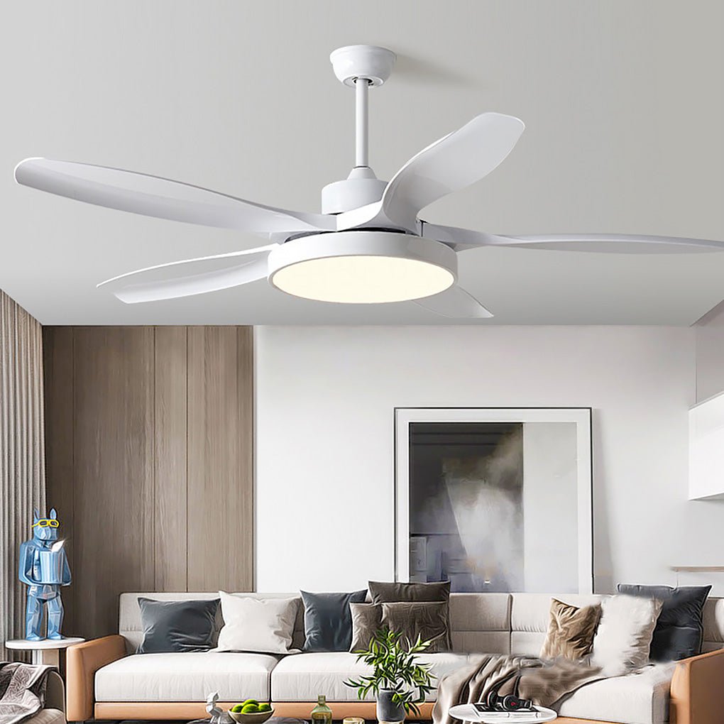 60 Inch Ceiling Fan with Lights and Remote Control Nordic Ceiling Fan Lamp with Silent Inverter