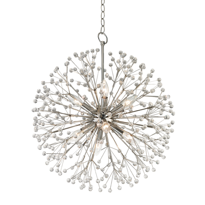 Dunkirk Chandelier in Polished Nickel