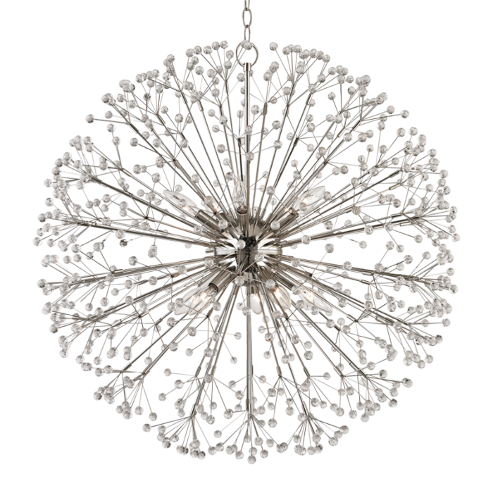 Dunkirk Chandelier in Polished Nickel