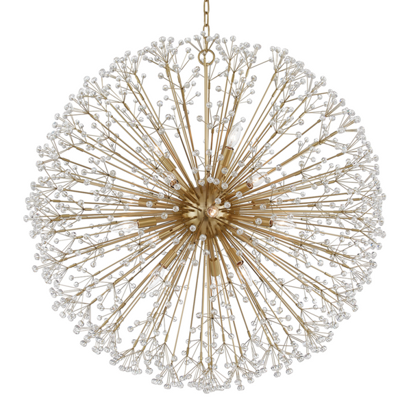 Chandelier, 16-Light, Aged Brass, 40"W (6039-AGB A8G_Y)