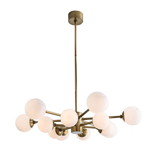 Karrington Antique Brass 12-Light Chandelier