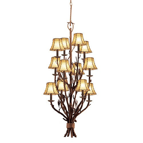 Ponderosa 12-Light Three Tier Foyer Pendant