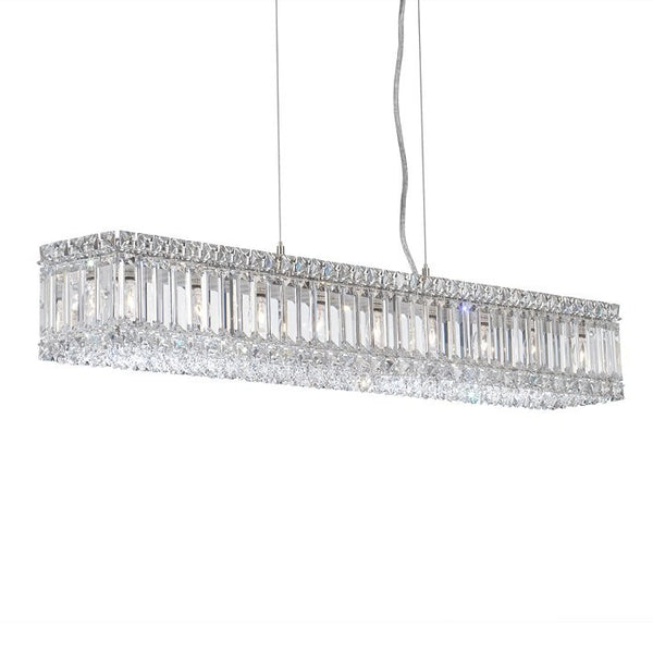 Contemporary Crystal Chandelier in polished chrome finish