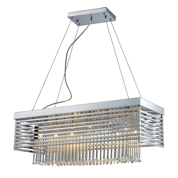 Cortina Polished Chrome Twelve-Light Pendant