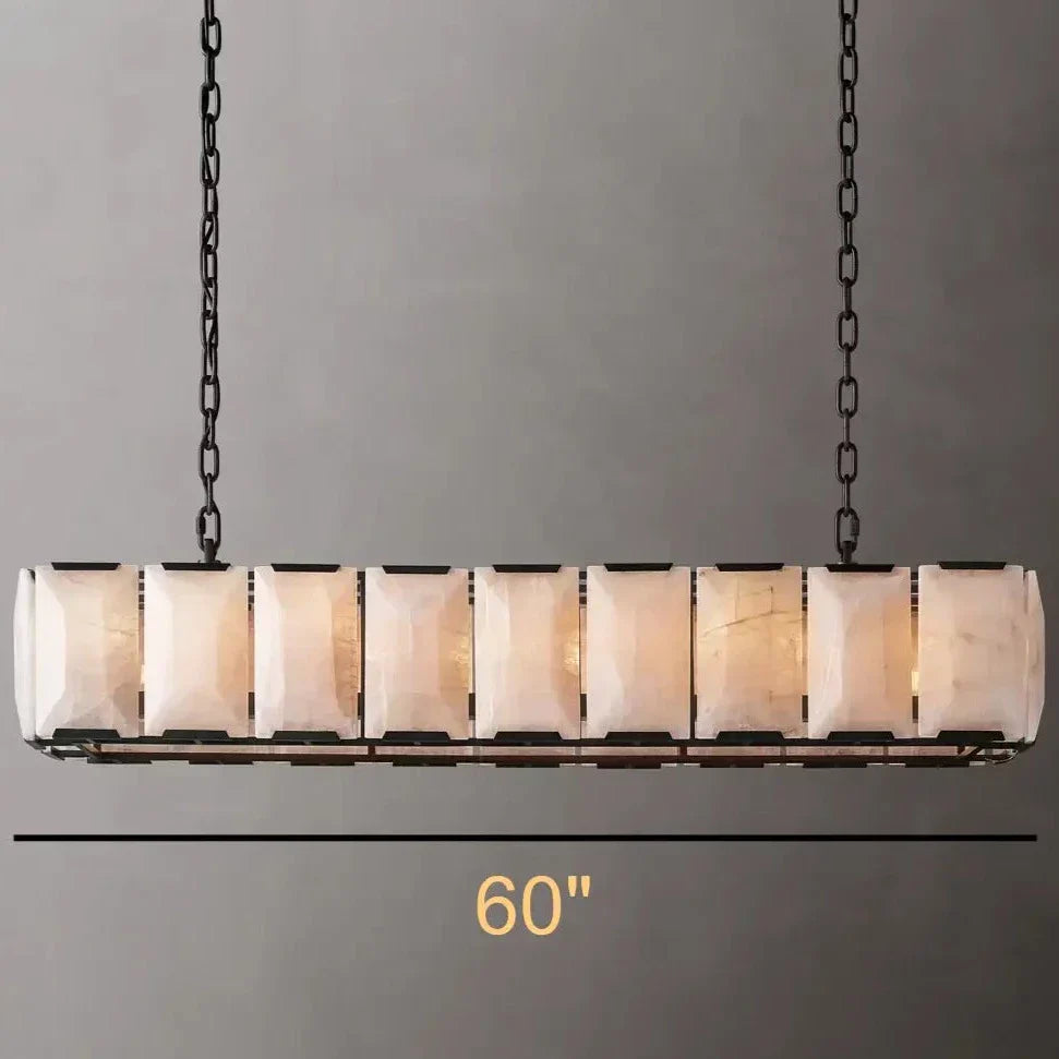 Villano Calcite Rectangular Chandelier