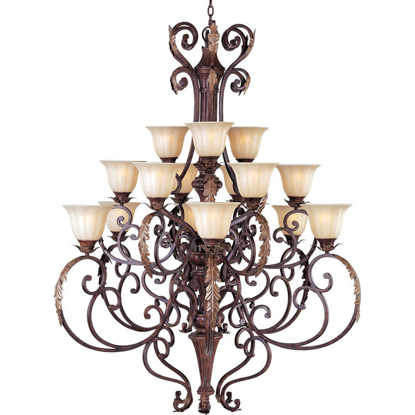 15-Light Multi-Tier Chandelier