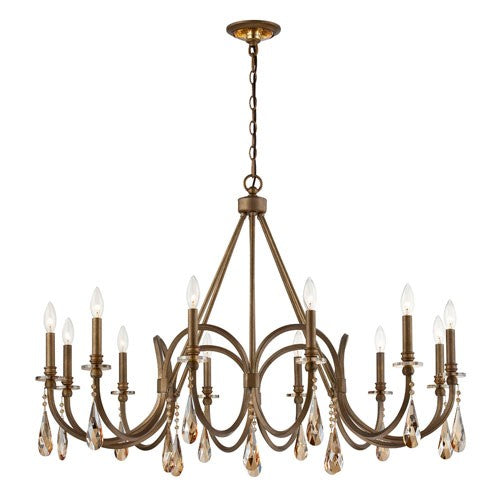 Padova Bronze 12 Light Chandelier