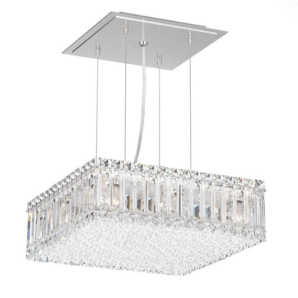 Contemporary Crystal Chandelier in polished chrome finish