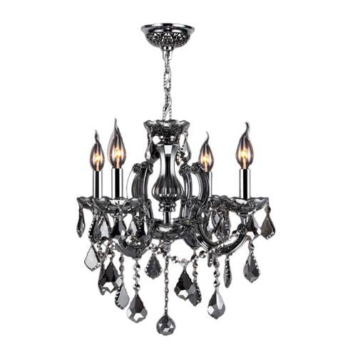 Chrome Four-Light Chandelier