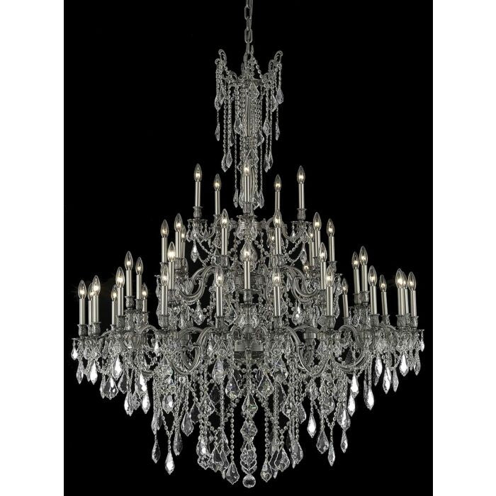 Rosalia 45-Light 4Chandelier in Pewter