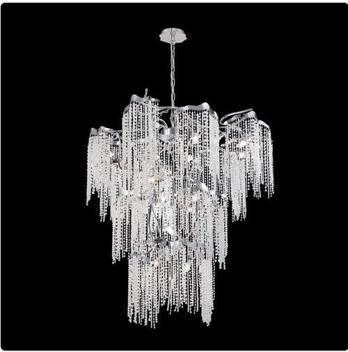 Chrome 40-Inch 19-Light Chandelier