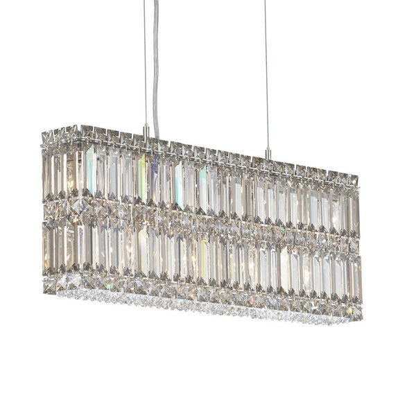 Contemporary Crystal Chandelier in polished chrome finish