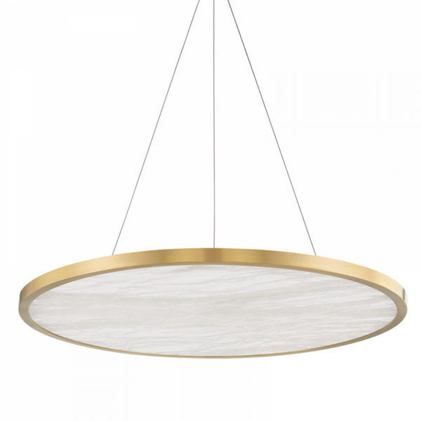 Pendant, 1-Light, LED, Aged Brass, 36"W (6336-AGB A8J98)