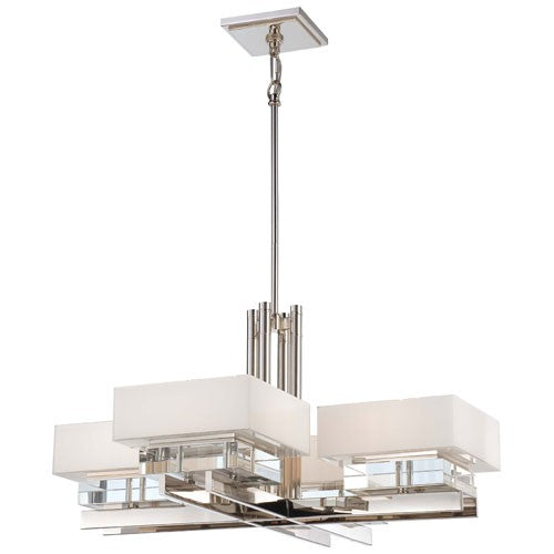 Eden Roe Polished Nickel Eight-Light Chandelier