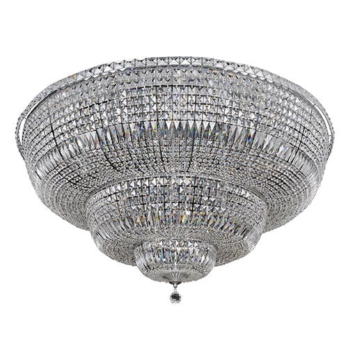 Allegri by Kalco Betti Chrome 30-Light Flush Mount with Firenze Clear Crystal