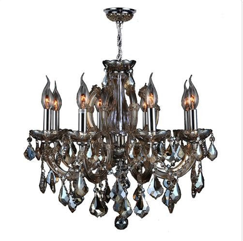 Chrome Six-Light Chandelier