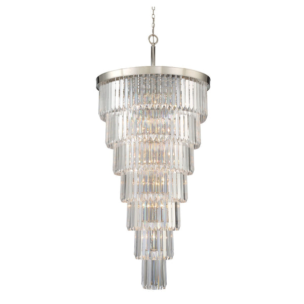 Tierney Polished Nickel 19-Light Pendant