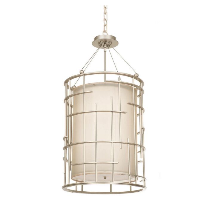 Atelier 8-Light Chandelier in Tarnished Silver