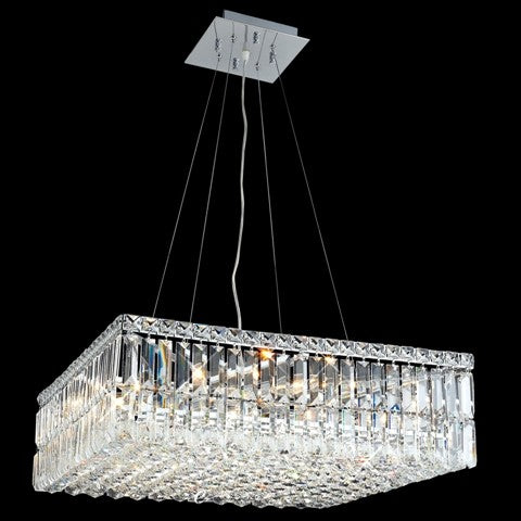 12 Light contemporary crystal chandelier