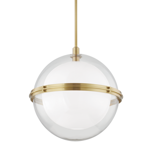 Pendant, 1-Light, Aged Brass, 22"W (6522-AGB A5LGE)