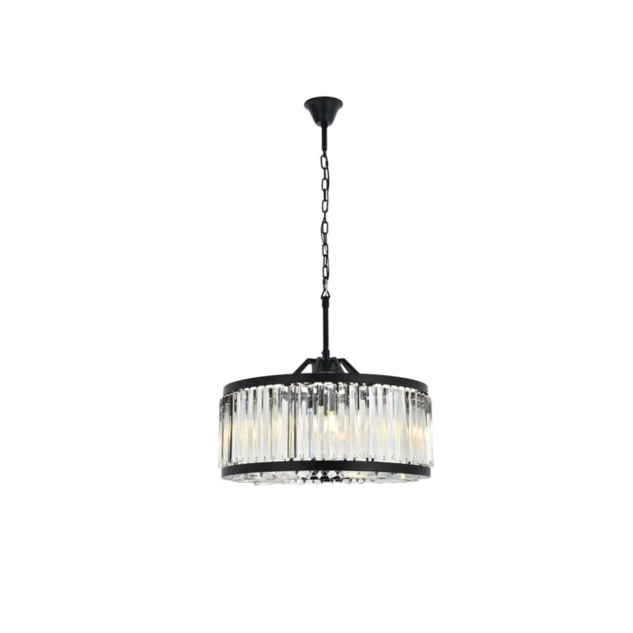 Chelsea 8-Light Chandelier in Matte Black