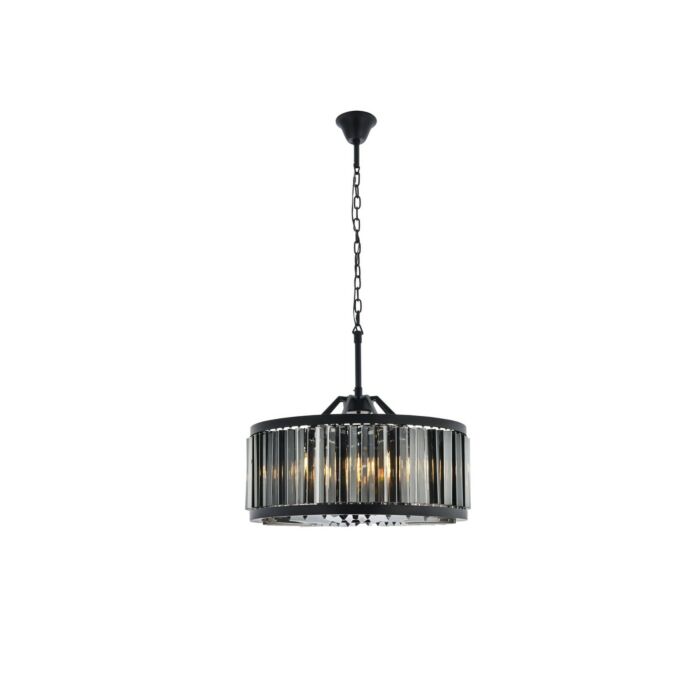 Chelsea 8-Light Chandelier in Matte Black