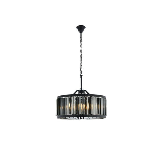 Chelsea 8-Light Chandelier in Matte Black