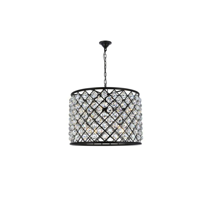 Madison 8-Light Chandelier in Matte Black