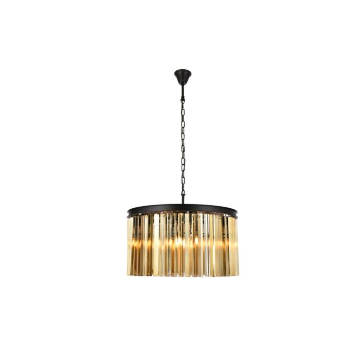 Sydney 8-Light Chandelier in Matte Black