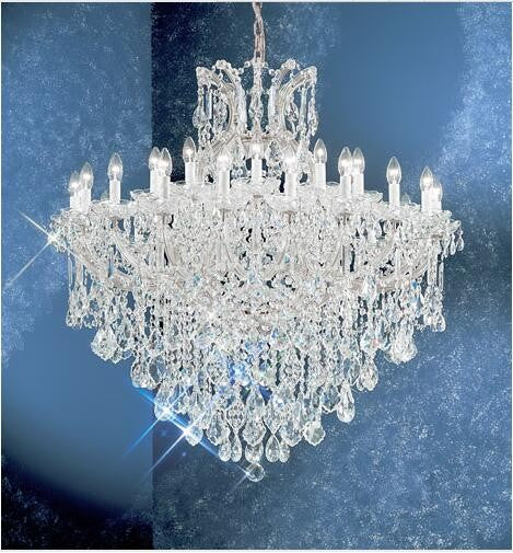 Chrome Thirty One-Light Chandelier