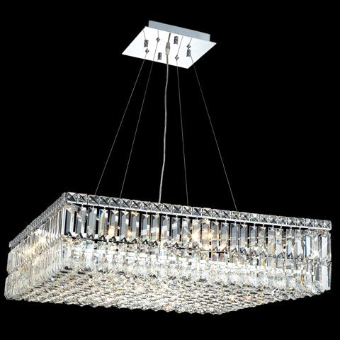 12 Light contemporary crystal chandelier