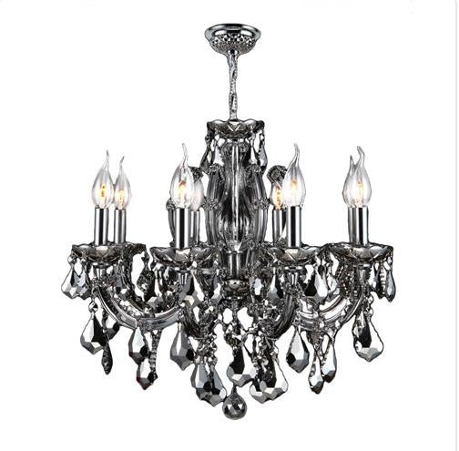 Chrome Six-Light Chandelier