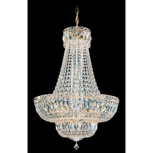 Petit Crystal Deluxe 16-Light Pendant in Gold