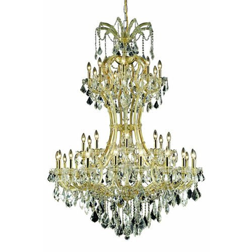 Maria Theresa Elegant Cut Crystal Gold 36 Light 64-in Chandelier