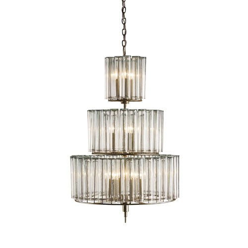 Bevilacqua Silver Leaf 12-Light Chandelier