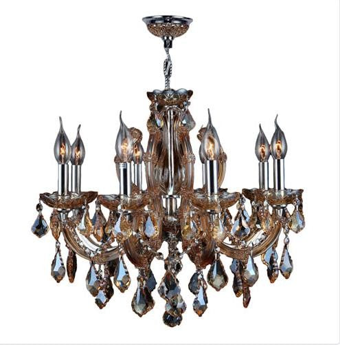 Chrome Six-Light Chandelier