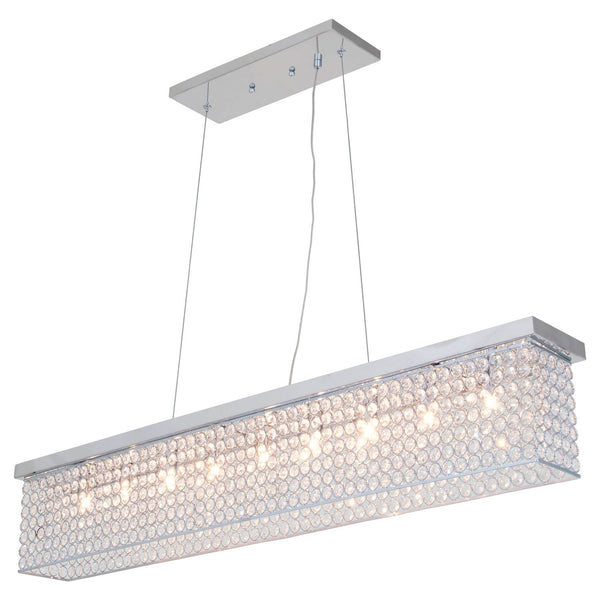 Helsinki Chrome Nine-Light Linear Pendant