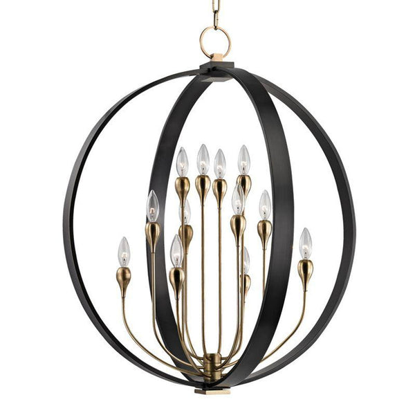 Chandelier, 12-Light, Aged Old Bronze, 30"W (6730-AOB 9Z9A5)