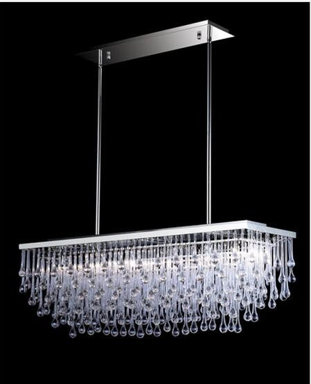 Polished Nickel Six-Light Chandelier