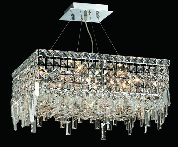 12 Light contemporary crystal chandelier Chrome plated