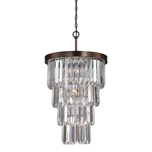 Bronze Seven-Light Entry Chandelier