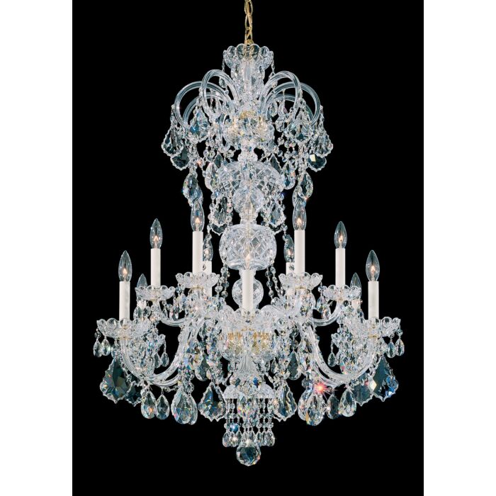 Olde World 12-Light Chandelier in Silver