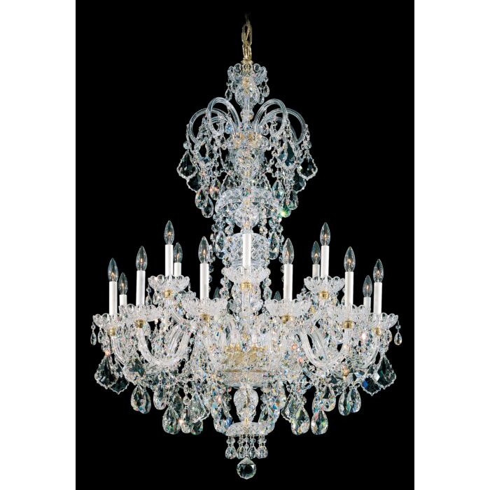 Olde World 18-Light Chandelier in Silver