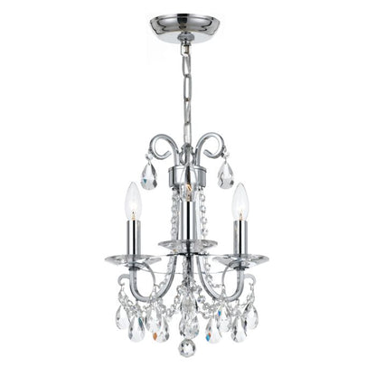 Othello Chandelier in Polished Chrome with Clear Swarovski Strass Crystals