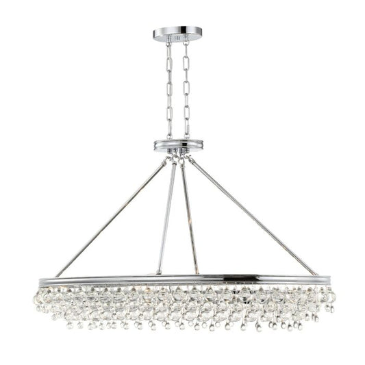 Calypso 8-Light Chandelier in Polished Chrome