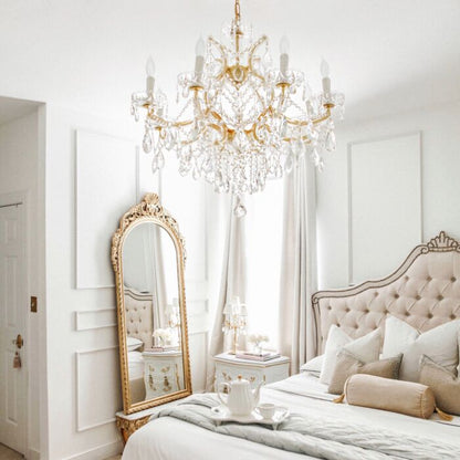 Maria Theresa 9-Light Chandelier in Gold